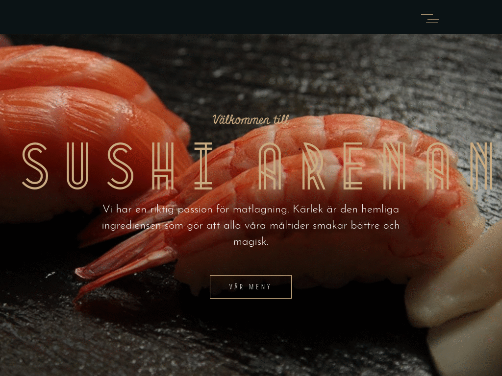 Sushiarenan - Restaurant Website & Online Ordering